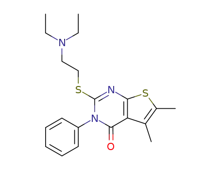 2-(2-Diethylamino-ethylsulfanyl)-5,6-dimethyl-3-phenyl-3H-thieno[2,3-d]pyrimidin-4-one