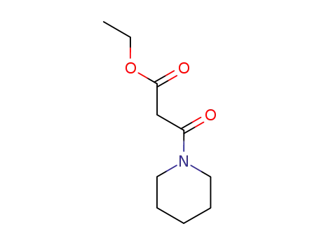 Molecular Structure of 34492-46-1 (ethyl 3-oxo-3-(piperidin-1-yl)propanoate)
