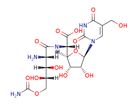 b-D-Allofuranuronic acid,5-[[2-amino-5-O-(aminocarbonyl)-2-deoxy-L-xylonoyl]amino]-1,5-dideoxy-1-[3,4-dihydro-5-(hydroxymethyl)-2,4-dioxo-1(2H)-pyrimidinyl]-