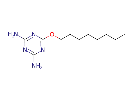 Molecular Structure of 19619-58-0 (6-(octyloxy)-1,3,5-triazine-2,4-diamine)
