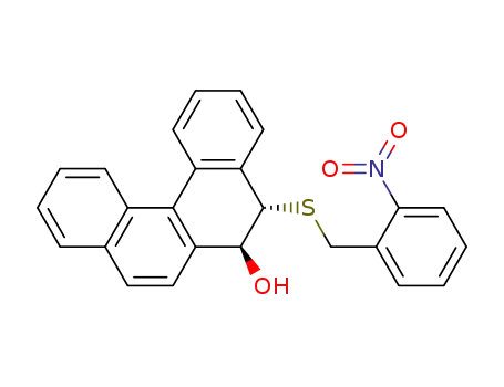 (5S,6S)-5-(2-Nitro-benzylsulfanyl)-5,6-dihydro-benzo[c]phenanthren-6-ol