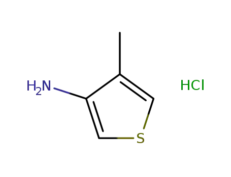 Molecular Structure of 24030-00-0 (4-methylthiophen-3-amine hydrochloride)