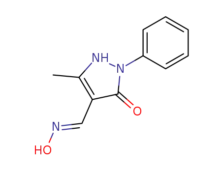 5-methyl-3-oxo-2-phenyl-2,3-dihydro-1<i>H</i>-pyrazole-4-carbaldehyde oxime