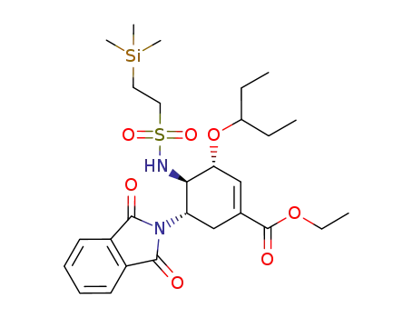 ethyl (3R,4R,5S)-5-(1,3-dioxoisoindolin-2-yl)-3-(pentan-3-yloxy)-4-[2-(trimethylsilyl)ethylsulfonamido]cyclohex-1-enecarboxylate