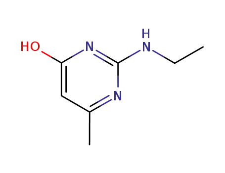 Molecular Structure of 5734-69-0 (2-Ethylamino-6-methyl-4-pyrimidinol)