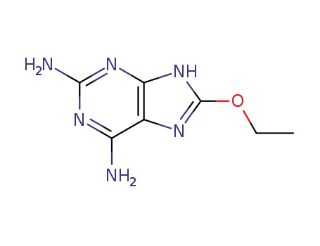 Molecular Structure of 131287-56-4 (8-ethoxy-2,6-diaminopurine)