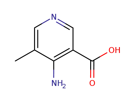 Molecular Structure of 100383-06-0 (Nicotinic acid, 4-amino-5-methyl- (6CI))