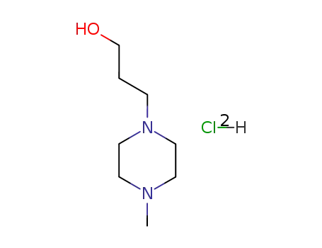 Molecular Structure of 82980-50-5 (4-methylpiperazine-1-propanol dihydrochloride)