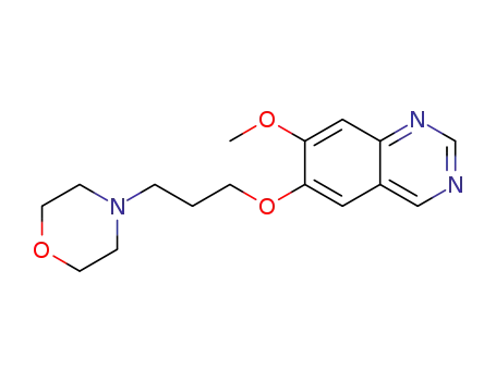 Molecular Structure of 1208902-96-8 (7-methoxy-6-(3'-N-morpholino)propoxyquinazoline)