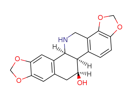 1,3-Dioxolo[4,5-i][1,3]dioxolo[4,5]benzo[1,2-c]phenanthridin-6-ol,5b,6,7,12b,13,14-hexahydro-, (5bS,6R,12bR)-