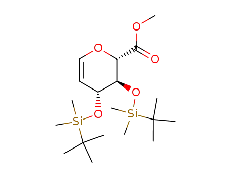 Molecular Structure of 252000-90-1 (methyl (3,4-di-O-tert-butyldimethylsilyl-D-glucuronate)glycal)