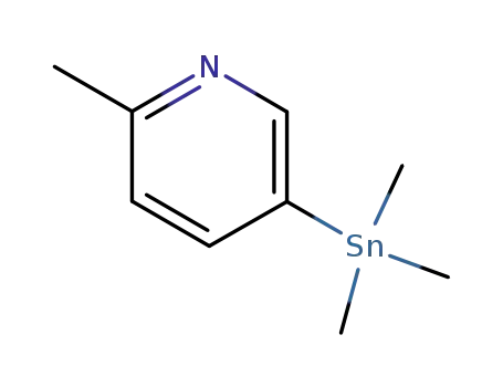 Molecular Structure of 175883-59-7 (Pyridine, 2-methyl-5-(trimethylstannyl)-)