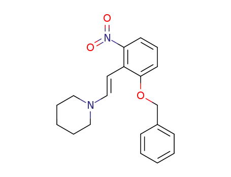 Molecular Structure of 117609-04-8 (2-(benzyloxy)-6-nitro-2'-piperidinostyrene)