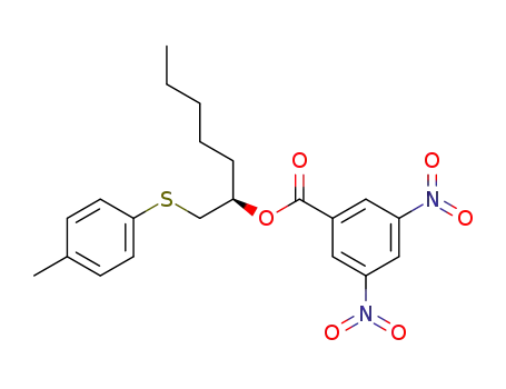 3,5-dinitro-benzoic acid 1-<i>p</i>-tolylsulfanylmethyl-hexyl ester