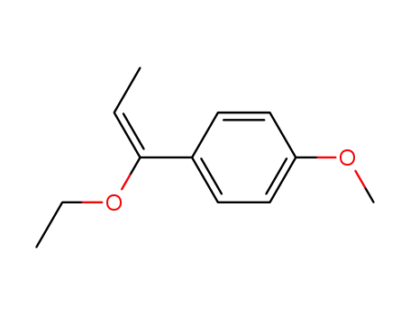 Molecular Structure of 70812-94-1 (1-(1-ethoxy-propenyl)-4-methoxy-benzene)