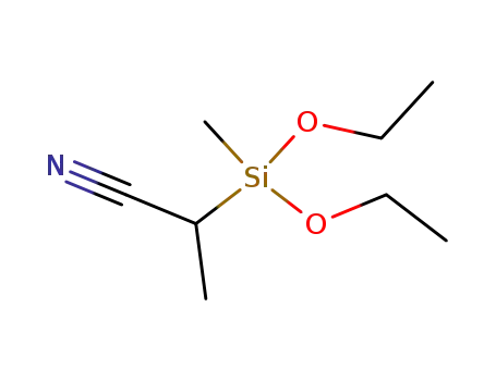 2-(Diethoxy-methyl-silyl)-propionitril
