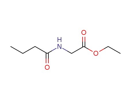 Molecular Structure of 90205-46-2 (Glycine, N-(1-oxobutyl)-,ethyl ester)