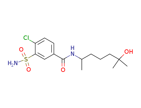Benzamide,3-(aminosulfonyl)-4-chloro-N-(5-hydroxy-1,5-dimethylhexyl)-