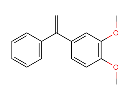 Molecular Structure of 79157-37-2 (Benzene, 1,2-dimethoxy-4-(1-phenylethenyl)-)