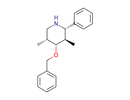trans,trans,cis-2-phenyl-3,5-dimethyl-4-(benzyloxy)piperidine