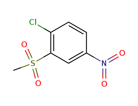 Molecular Structure of 21081-74-3 (1-chloro-2-(methylsulphonyl)-4-nitrobenzene)