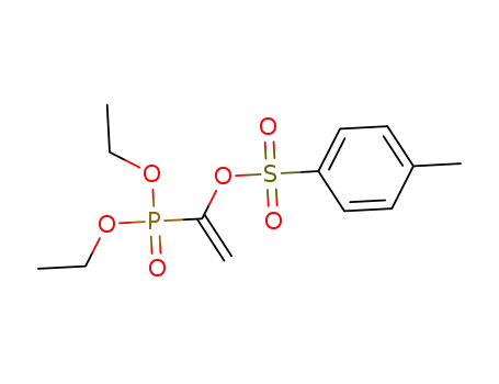 Molecular Structure of 1309980-37-7 (diethyl 1-[(4-methylbenzenesulfonyl)oxy]ethene-alpha-phosphonate)