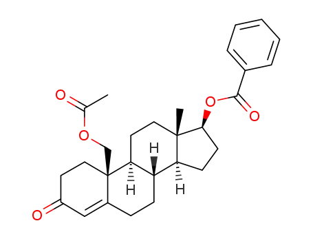 17β,19-dihydroxy-androst-4-en-3-one 17-benzoate 19-acetate