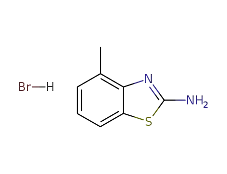 Molecular Structure of 53065-21-7 (2-Benzothiazolamine, 4-methyl-, monohydrobromide)
