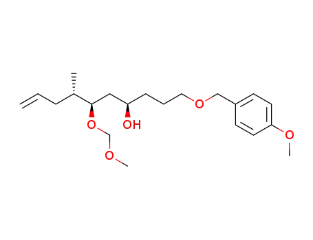 9-Decen-4-ol,
6-(methoxymethoxy)-1-[(4-methoxyphenyl)methoxy]-7-methyl-,
(4R,6R,7S)-