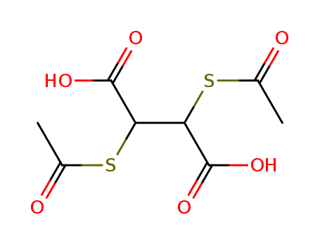 2,3-bis(acetylsulfanyl)butanedioic acid cas  17660-55-8