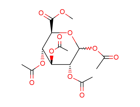 Molecular Structure of 3082-96-0 (1,2,3,4-TETRA-O-ACETYL-D-GLUCOPYRANURONIC ACID METHYL ESTER)