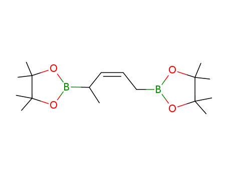 Molecular Structure of 189885-69-6 (1,3,2-Dioxaborolane,
2,2'-(1-methyl-2-butene-1,4-diyl)bis[4,4,5,5-tetramethyl-, (Z)-)