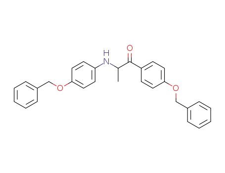 Molecular Structure of 1048697-94-4 (1-(4-benzyloxyphenyl)-2-(4-benzyloxy-phenylamino)-1-propanone)