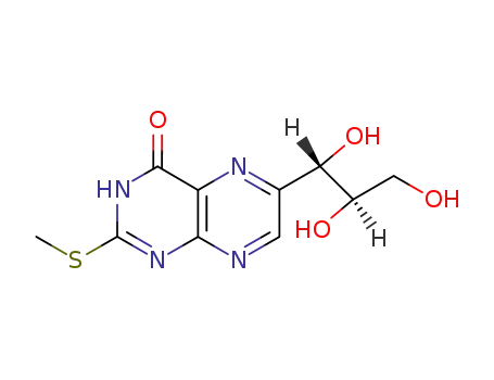 4-hydroxy-6-(D-erythro-1,2,3-trihydroxypropyl)-2-(methylthio)pteridine