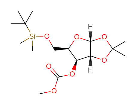 5-O-tert-butyldimethylsilyl-1,2-O-isopropylidene-3-O-methoxycarbonyl-α-D-xylofuranoside