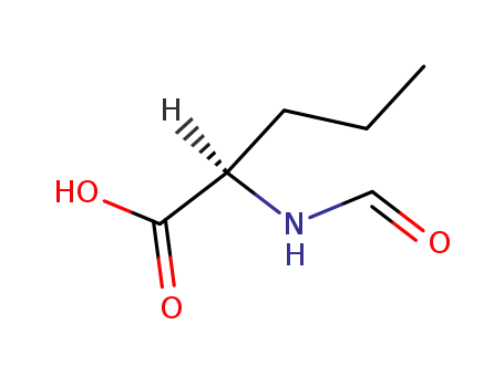 Molecular Structure of 112624-75-6 (N-formyl-D,L-norvaline)
