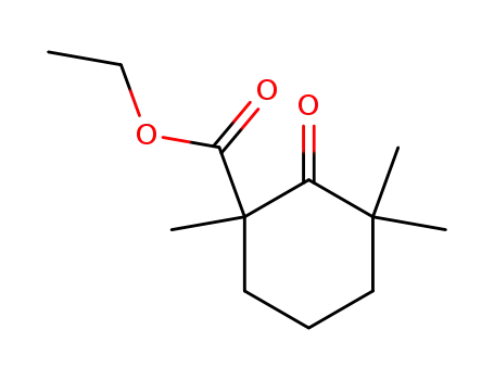 Molecular Structure of 7507-68-8 (6-CARBETHOXY-2,2,6-TRIMETHYLCYCLOHEXANONE)