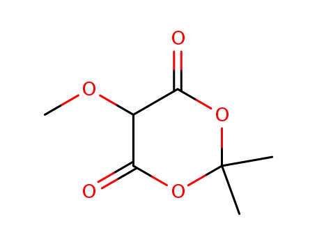 Molecular Structure of 97801-91-7 (2,2-dimethyl-4,6-dioxo-5-methoxy-1,3-dioxane)