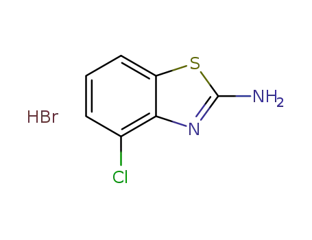 Molecular Structure of 27058-83-9 (2-AMINO-4-CHLOROBENZOTHIAZOLE HYDROBROMIDE)