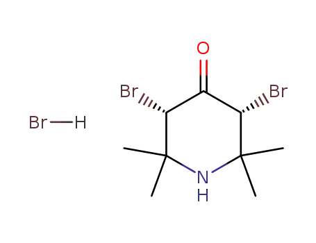 3<i>r</i>,5<i>c</i>-dibromo-2,2,6,6-tetramethyl-piperidin-4-one; hydrobromide