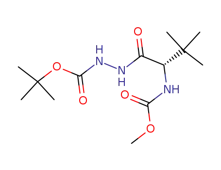 Molecular Structure of 198904-77-7 ((S)-N'-(2-methoxycarbonylamino-3,3-dimethyl-butyryl)-hydrazinecarboxylic acid tert-butyl ester)