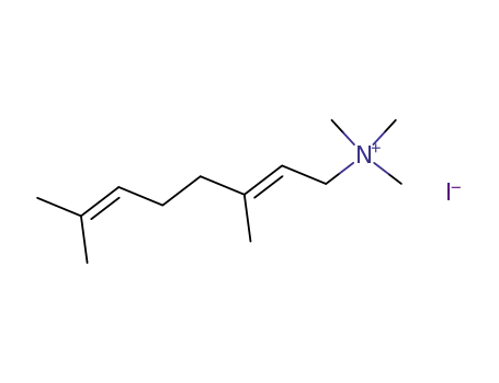 Molecular Structure of 86306-29-8 (N,N,N-trimethyl-3,7-dimethyl-2,6-octadienylammonium iodide)