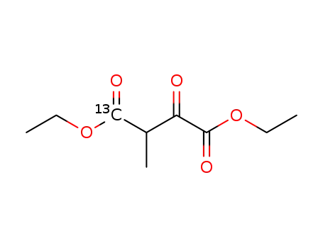 Molecular Structure of 126615-15-4 (2-Methyl-3-oxo-butanedioic-1-<sup>13</sup>C Acid Diethyl Ester)