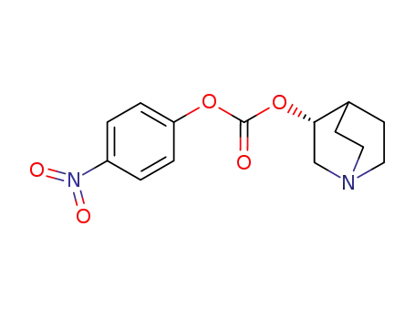 Molecular Structure of 1243274-81-8 ((3R)-1-azabicyclo[2.2.2]oct-3-yl 4-nitrophenyl carbonate)