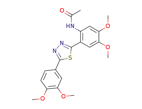 Acetamide,
N-[2-[5-(3,4-dimethoxyphenyl)-1,3,4-thiadiazol-2-yl]-4,5-dimethoxyphen
yl]-