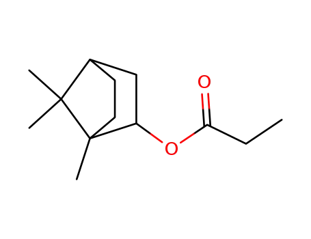 Molecular Structure of 20279-25-8 (1,7,7-trimethylbicyclo[2.2.1]hept-2-yl propionate)