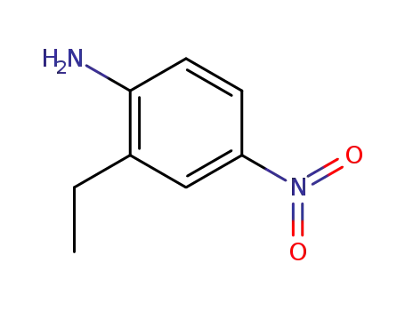 Molecular Structure of 6853-29-8 (Benzenamine, 2-ethyl-4-nitro-)