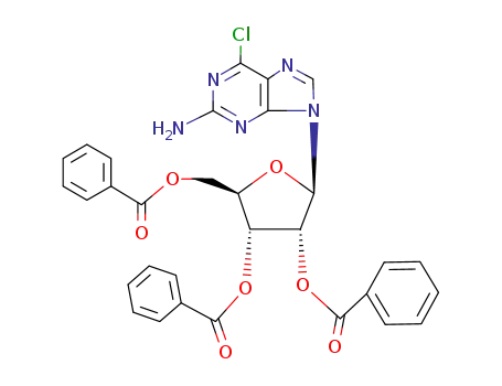2-amino-6-chloro-9-(2,3,5-tri-O-benzoyl-β-D-ribofuranosyl)purine