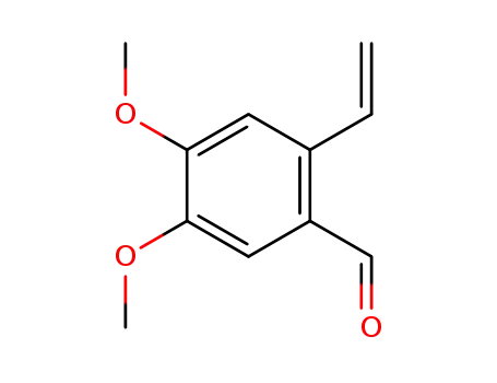 Molecular Structure of 52095-39-3 (2-ethenyl-4,5-dimethoxybenzaldehyde)
