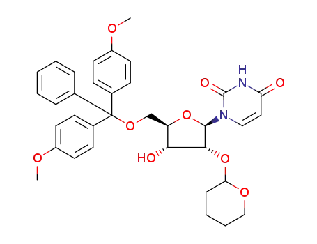 Uridine,
5'-O-[bis(4-methoxyphenyl)phenylmethyl]-2'-O-(tetrahydro-2H-pyran-2-yl
)-